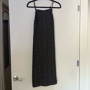 American Eagle Outfitters Black Floral Midi Dress